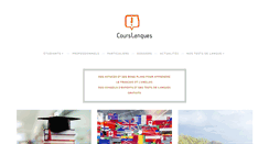 Desktop Screenshot of courslangues.com